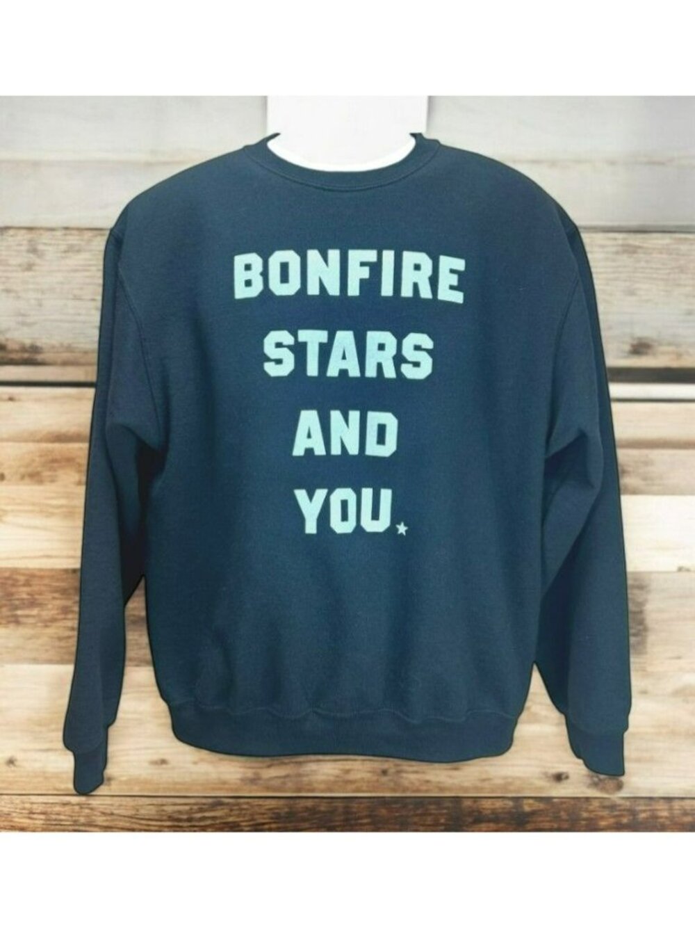 Ali Dee Bonfire Stars And You Sweatshirt Unisex Medium Casual Pullover Crewneck